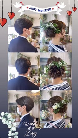 レストランウェディング❤︎新郎新婦様当日の装い
