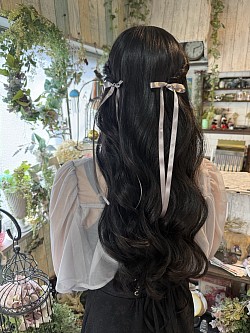 ふんわりかわいいハーフツイン