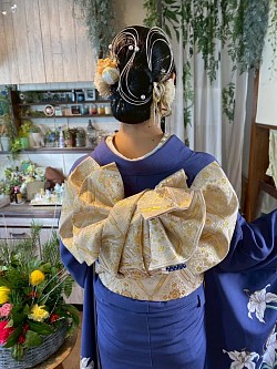 成人式タイトシニヨン（ロングヘア）